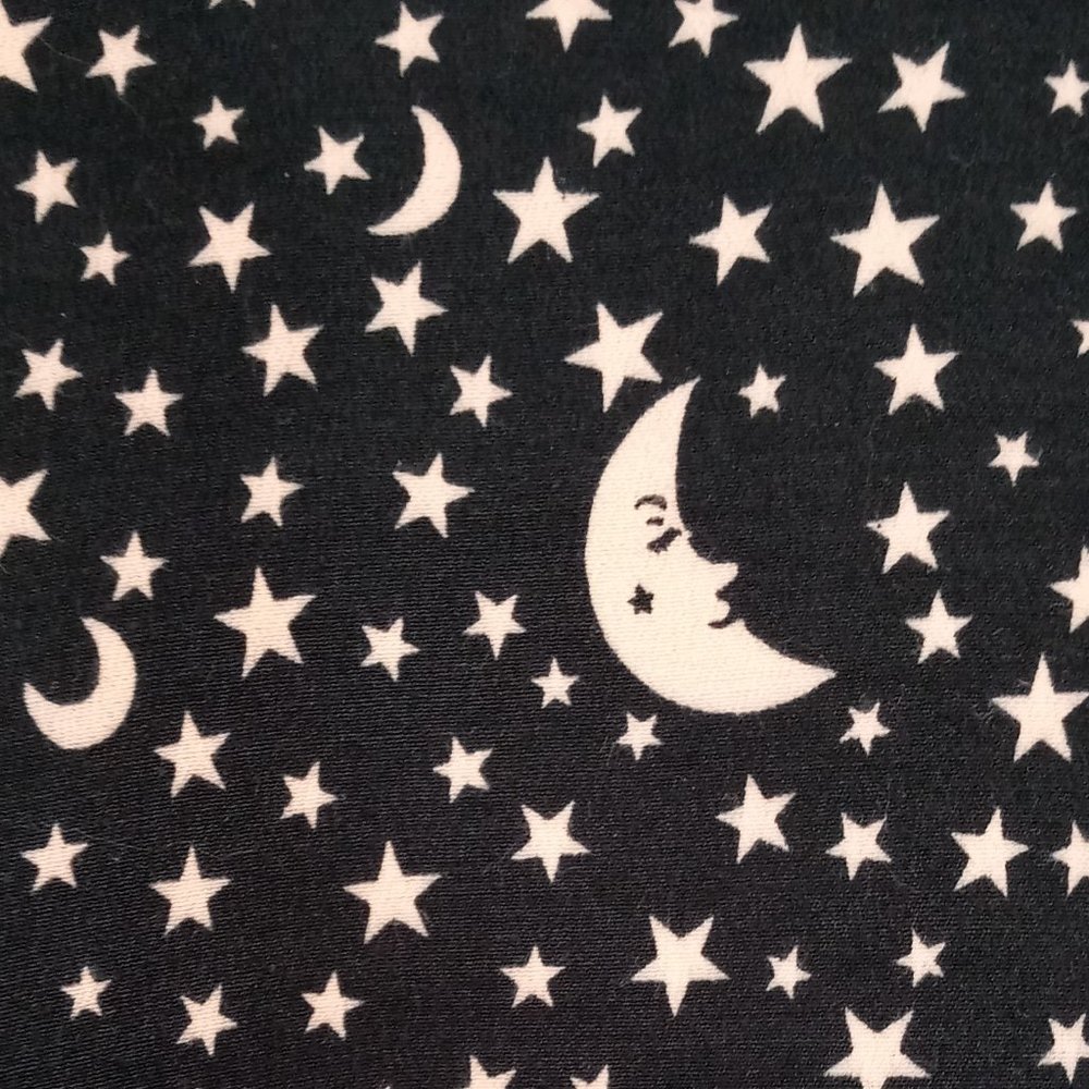 Vintage Romeo Star Moon Print Celestial Witchy Goth Boho Black Tiered Maxi Dress - Picture 4 of 14